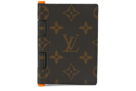 louis vuitton pocket organizer monogram solar ray orange brown